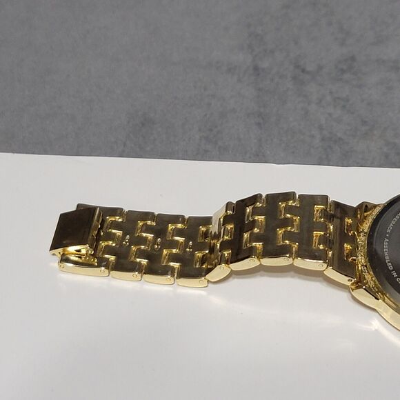 Disney Adult The Little Mermaid Jeweled Bezel Gold-tone Watch - Picture 7 of 10